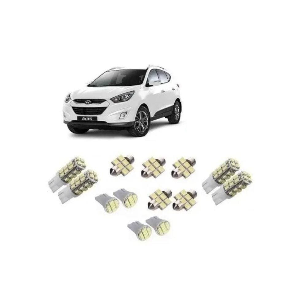 Kit Lâmpada Led Hyundai Ix35 Super Branca