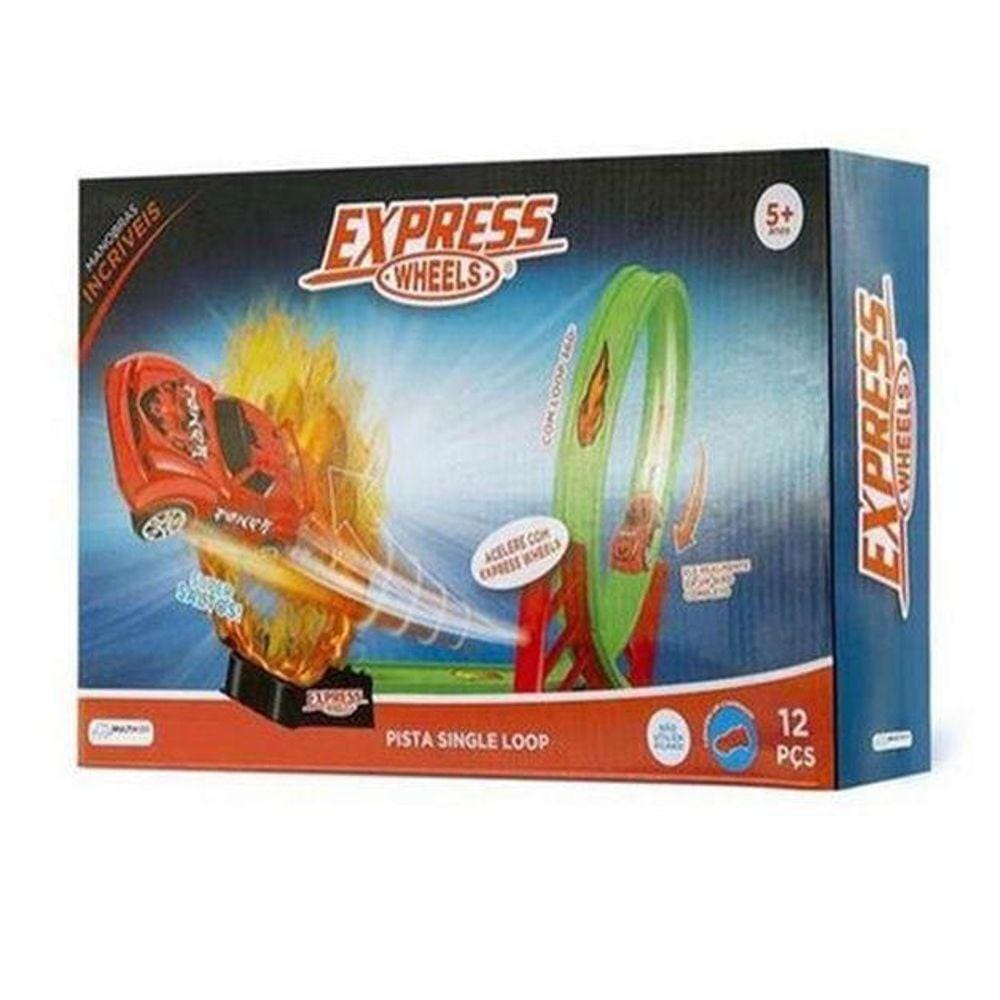 Pista De Corrida Express Wheels Single Loop Multikids Br1017