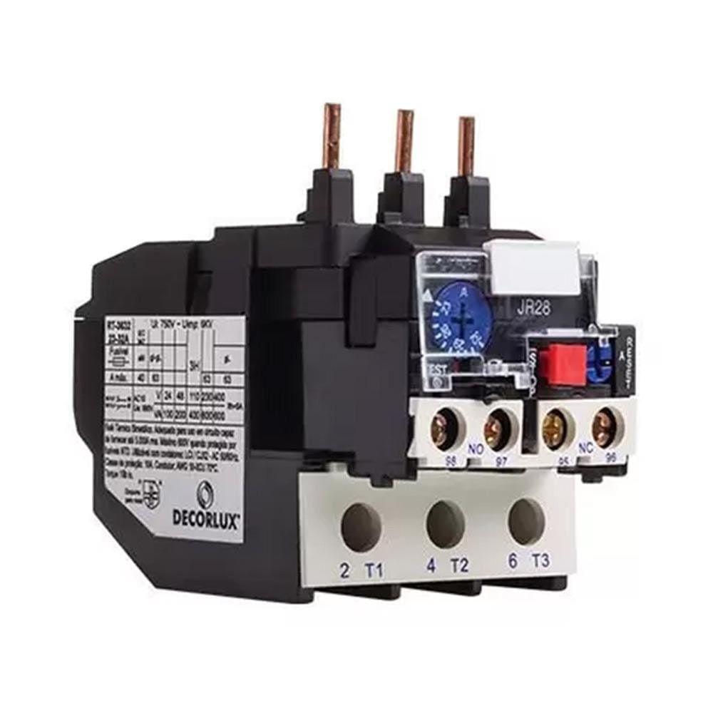 Relé Térmico Sobrecarga Bimetálico 25A Ajuste 17-25 Decorlux