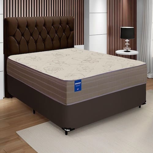 Cama Box Casal Colchão De Espuma D33 Semi Ortopédico Extra Firme Orthotec 138x188x68cm Inducol Marrom é boa?