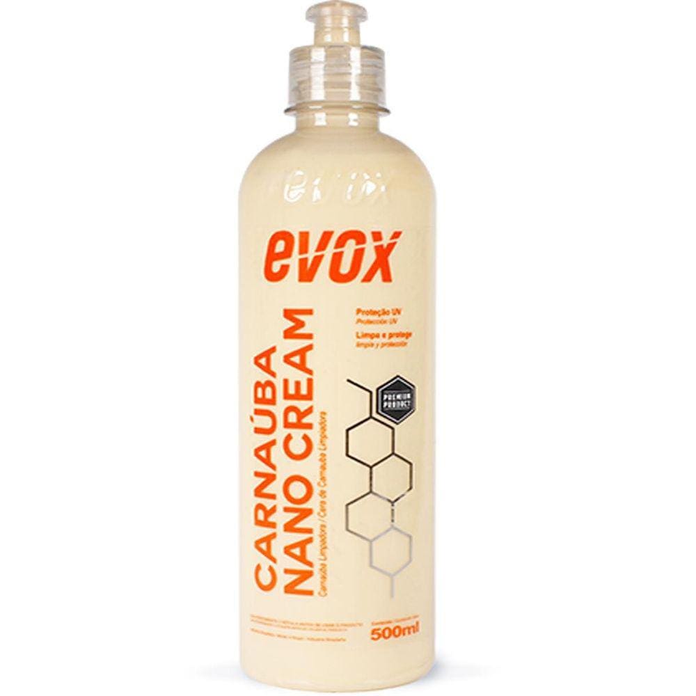 Cera Carnaúba Nano Cream Super Limpadora 500ml - Evox