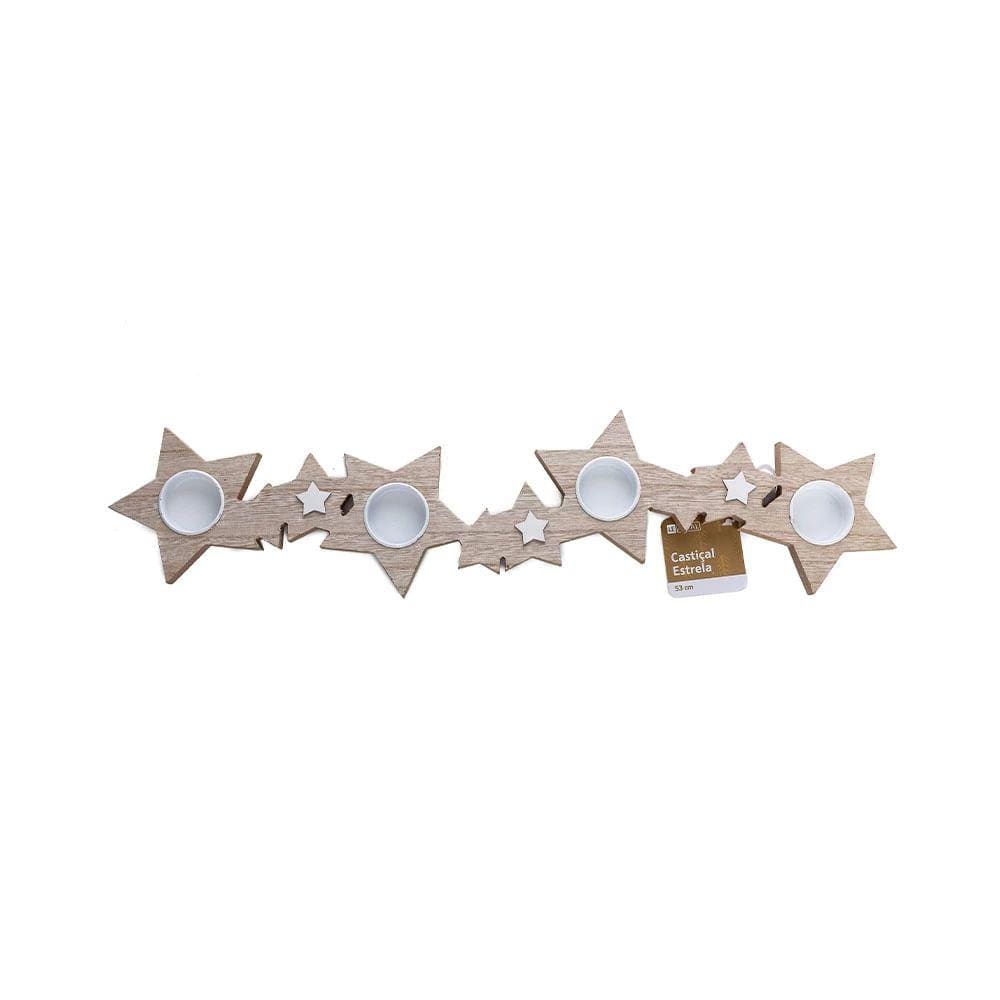 Castiçal Vertical de Estrelas 53cm