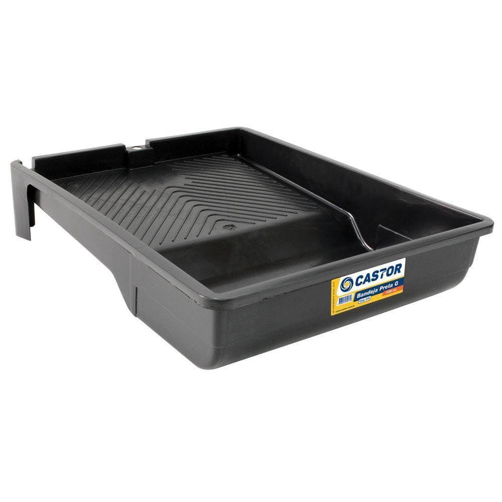 Bandeja Para Pintura 1000Ml Grande Preta - Castor