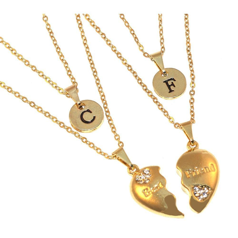 Colar Best Friends Forever Amizade Folheado Ouro 18k - B3 - Milena