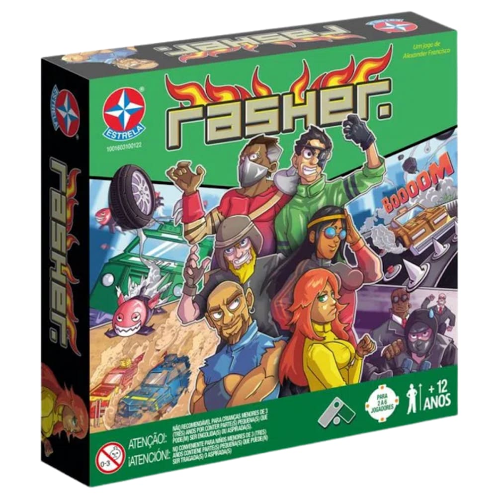 Jogo de Tabuleiro de Corrida e Aventura Rasher Estrela