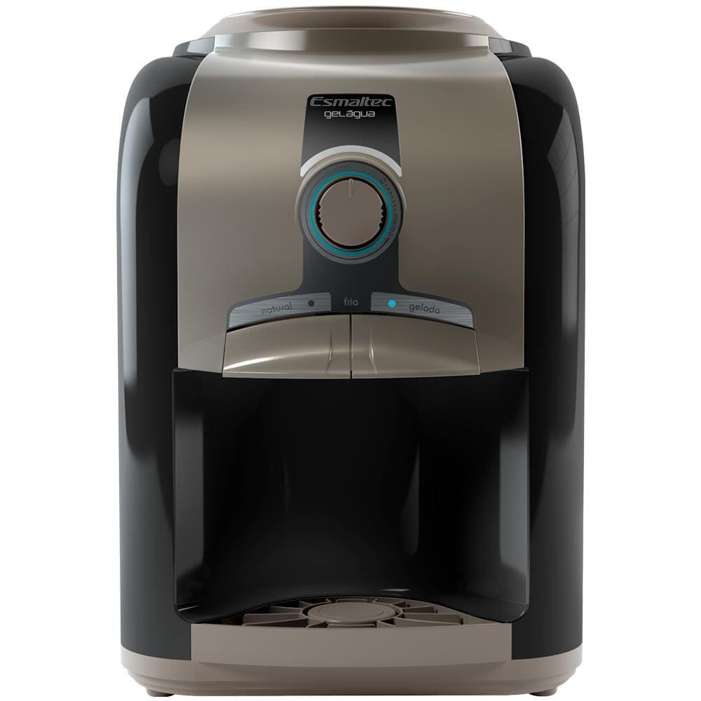Bebedouro Esmaltec Mesa Preto 2 Torneiras 220v - Egm30