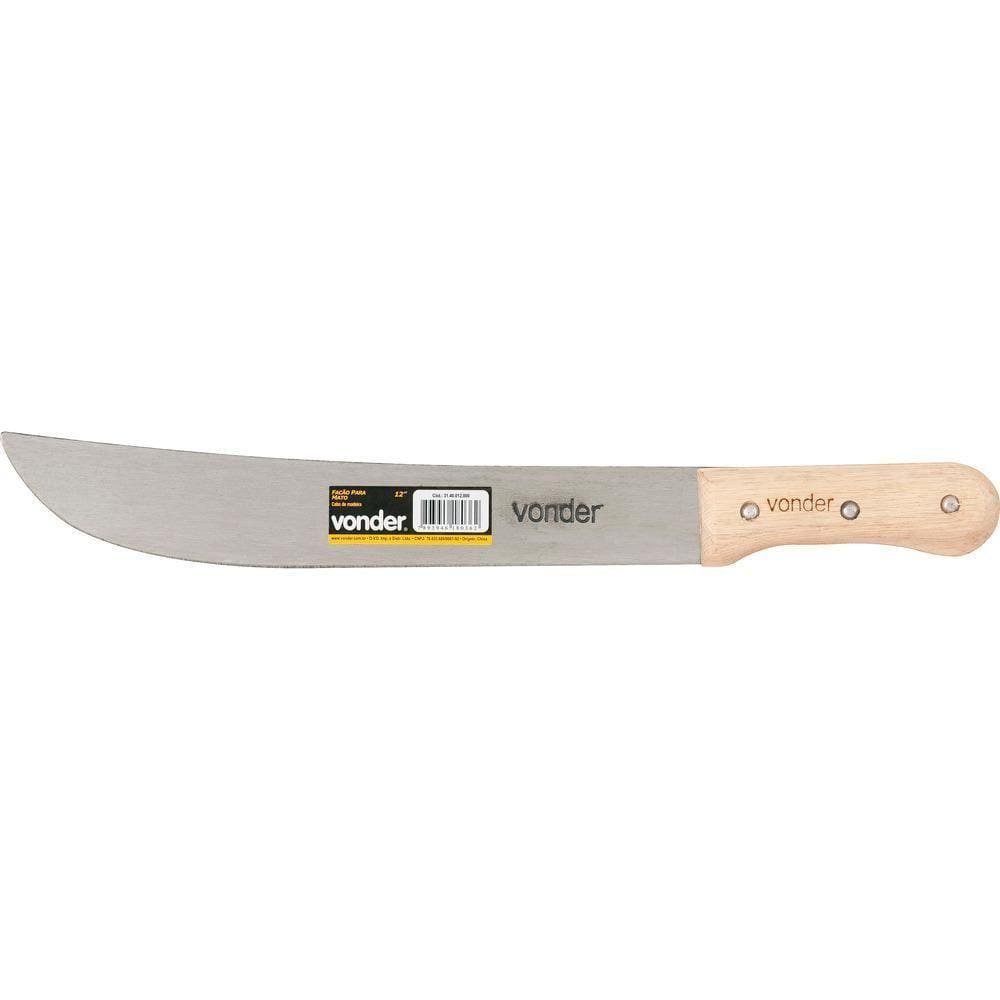 Facão Para Mato 16" Aço Carbono Cabo Madeira - Vonder