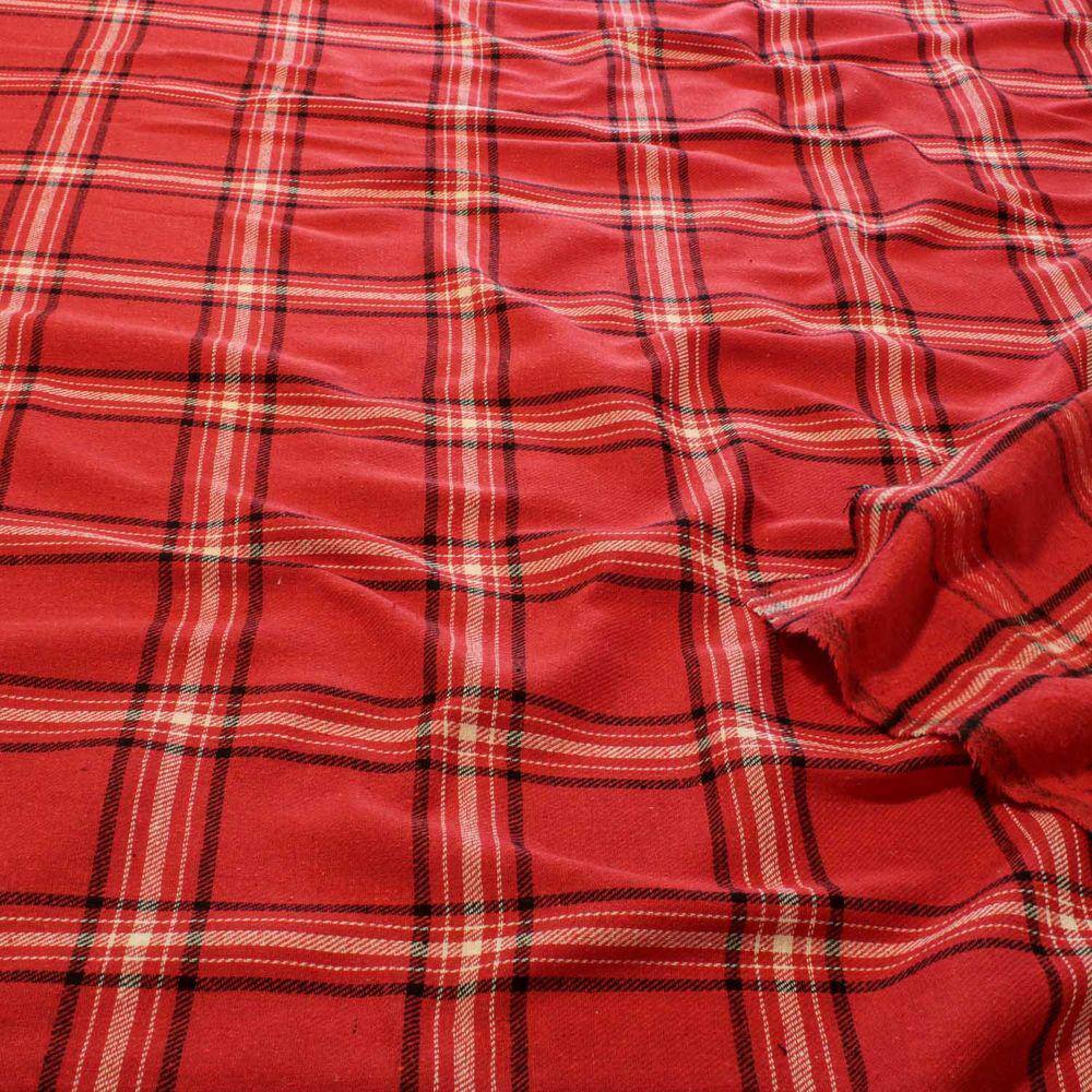 3 Metros Tecido Flanela Xadrez Estampada - Estampas Diversas