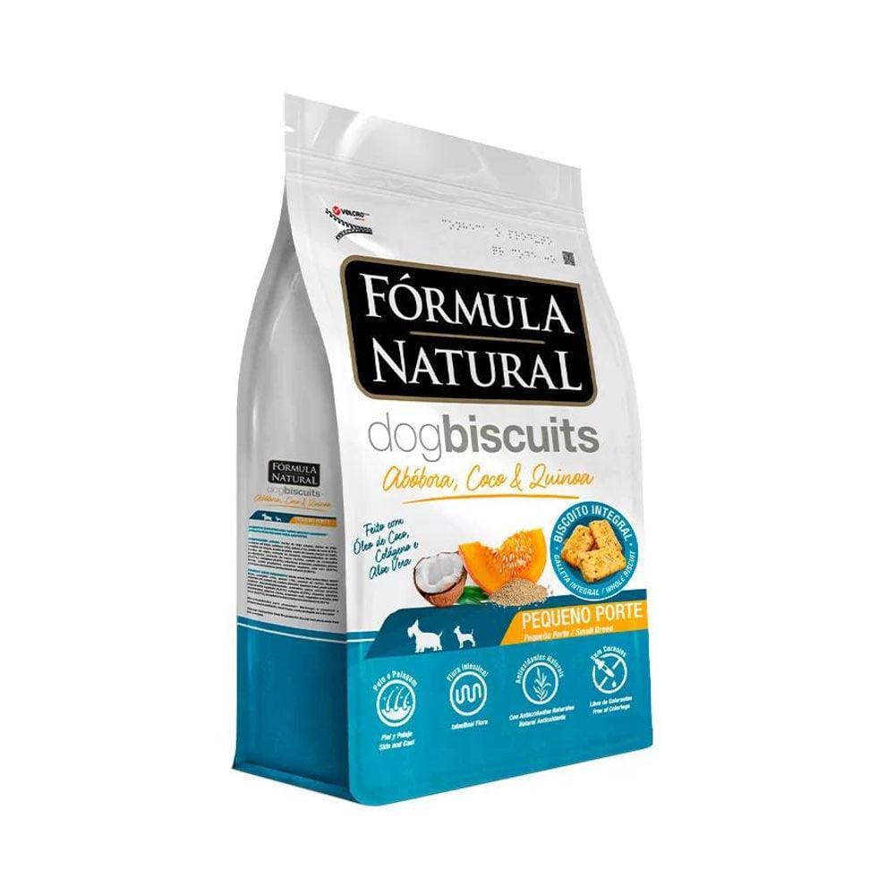 Fórmula Natural Dog Biscuits Cão Adulto Pequeno Abóbora 250g