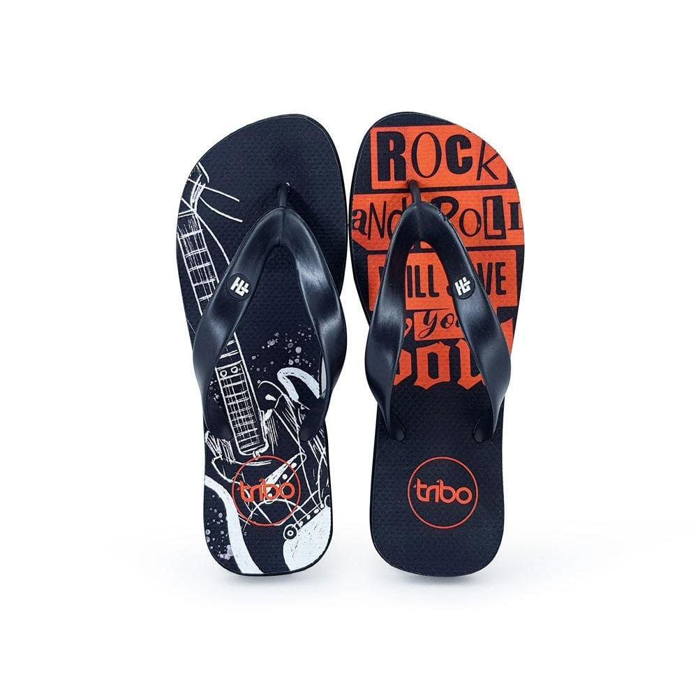 Chinelo Borracha Masculino Estampado Rock`n Roll Praia