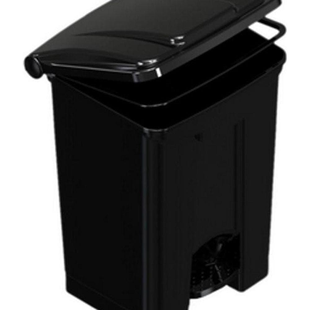 Lixeira Com Pedal Polipropileno Preta - 50 Litros