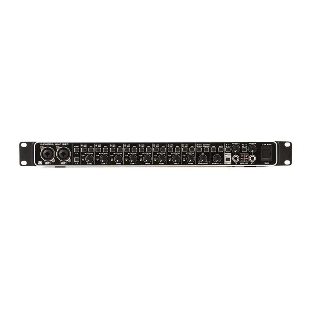 Interface para Gravação de Áudio Behringer U-PhoRia umc1820