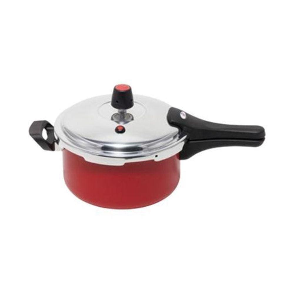 Panela Pressão 3L Fechamento Externo Antiaderente Vermelho