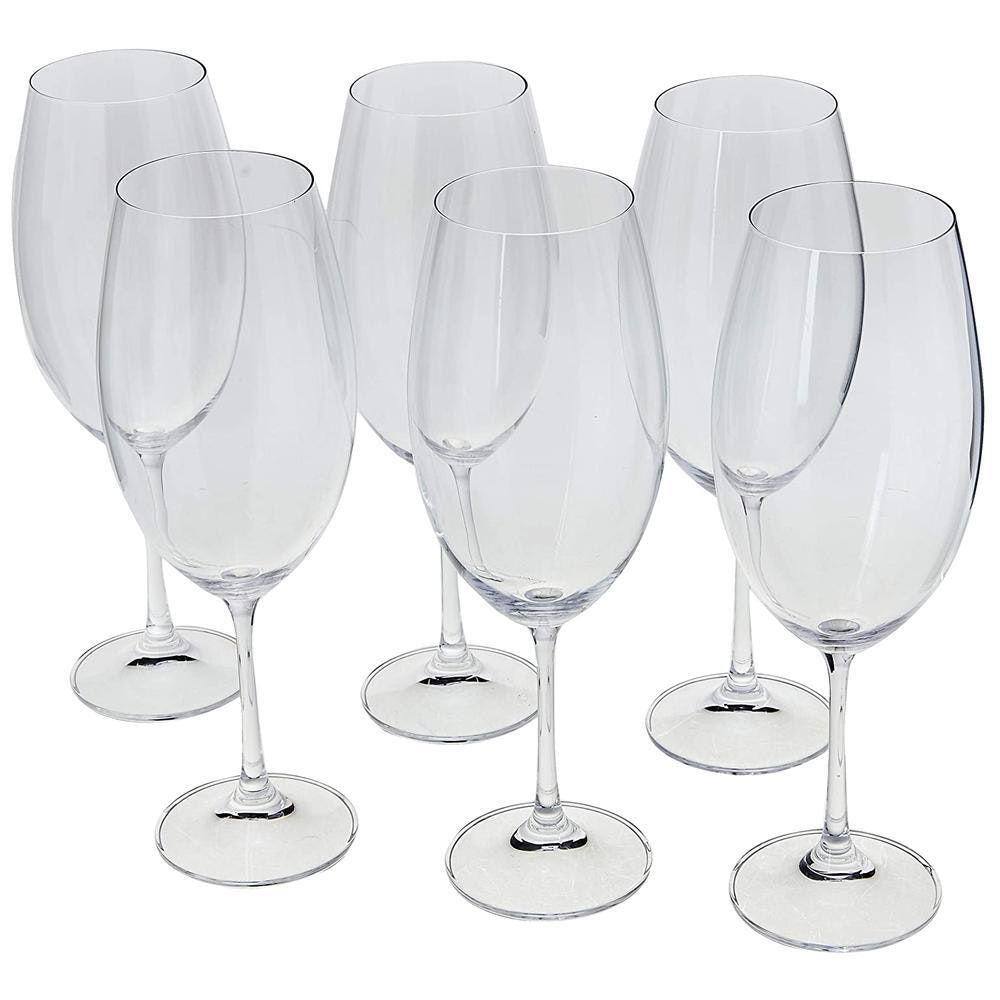 Jogo 06 Taças Vinho 630 Ml Barbara Bohemia