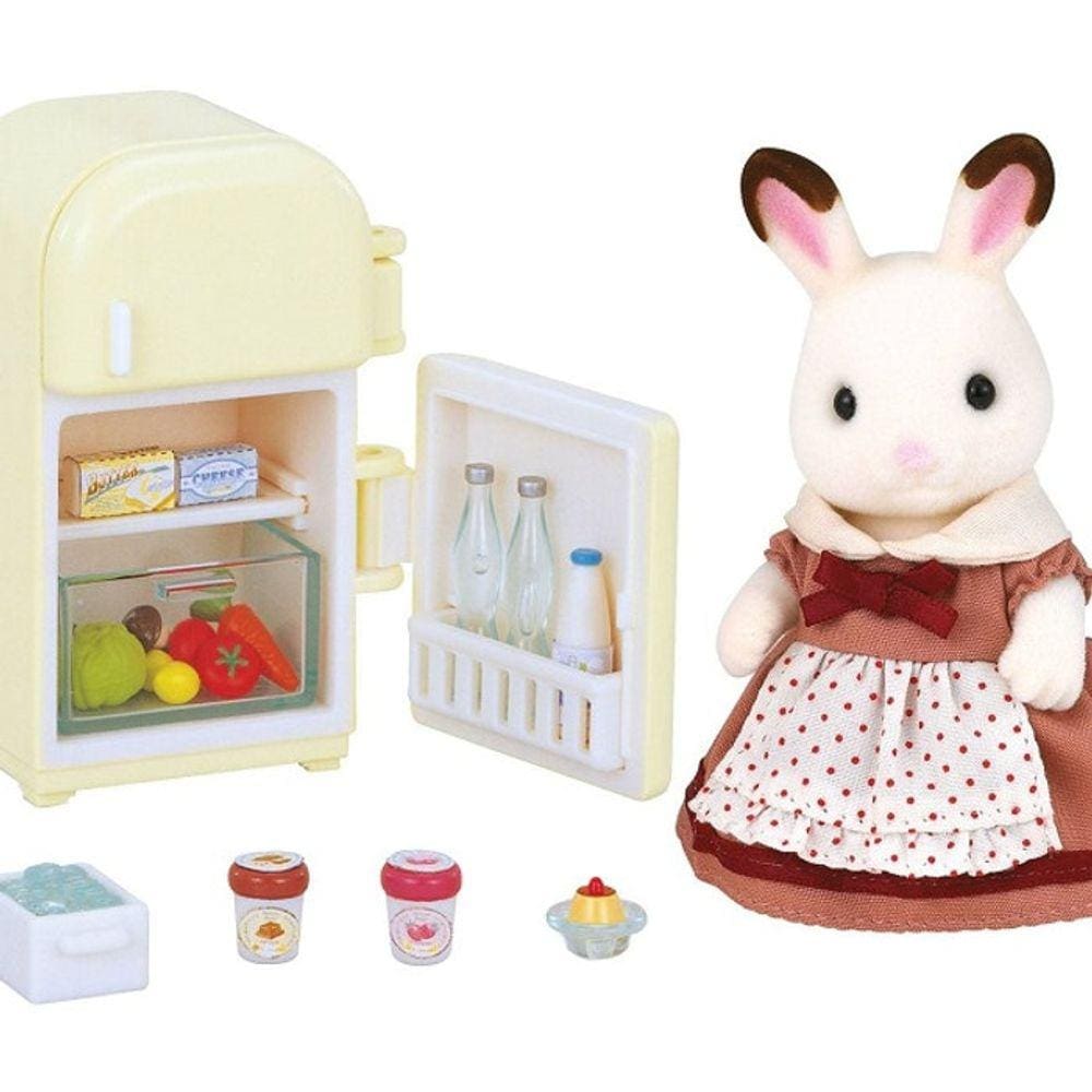 Sylvanian Families Mãe Coelho Chocolate Geladeira Epoch Mag