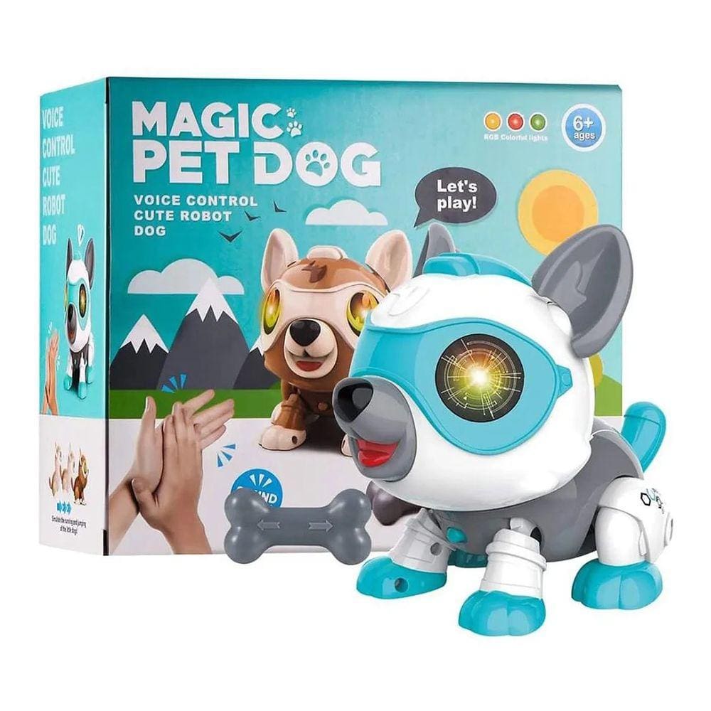 Cachorro Robô Eletrônico Com Sensor Magic Robo Dog Fenix