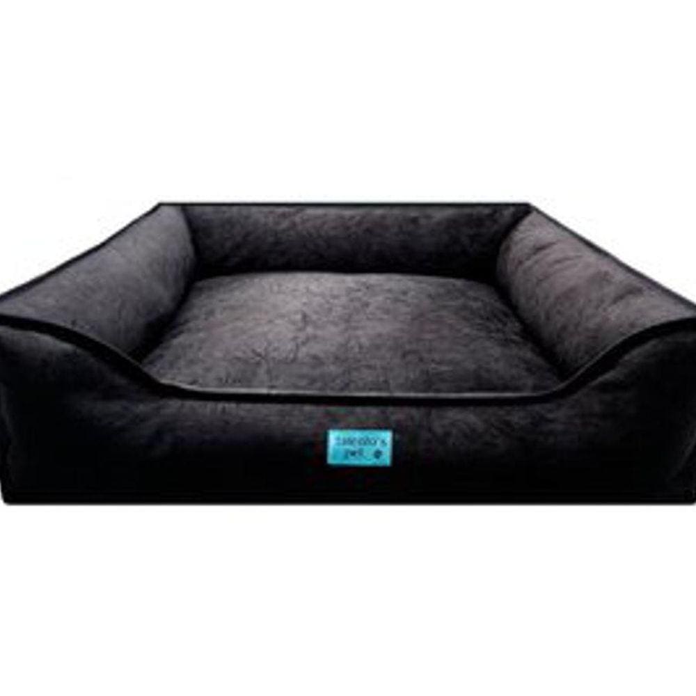 Cama Para Pet De Suede Macia Tamanho G Preto