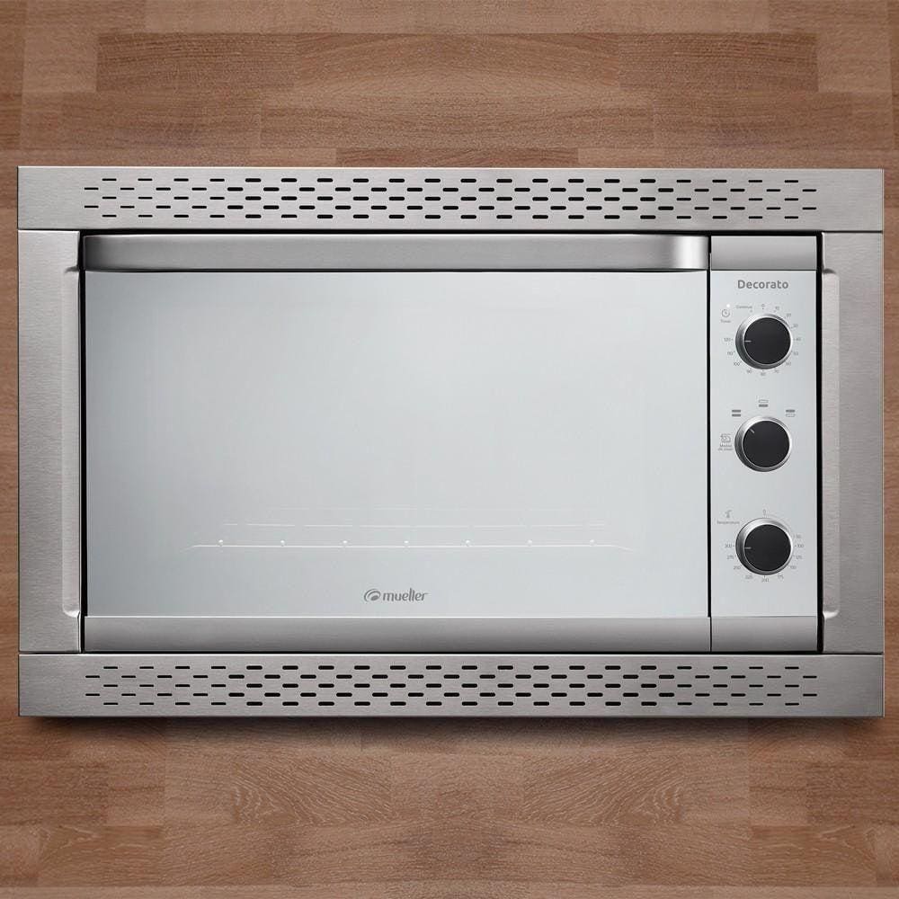Forno Elétrico de Embutir Mueller 44L Decorato Inox 127V