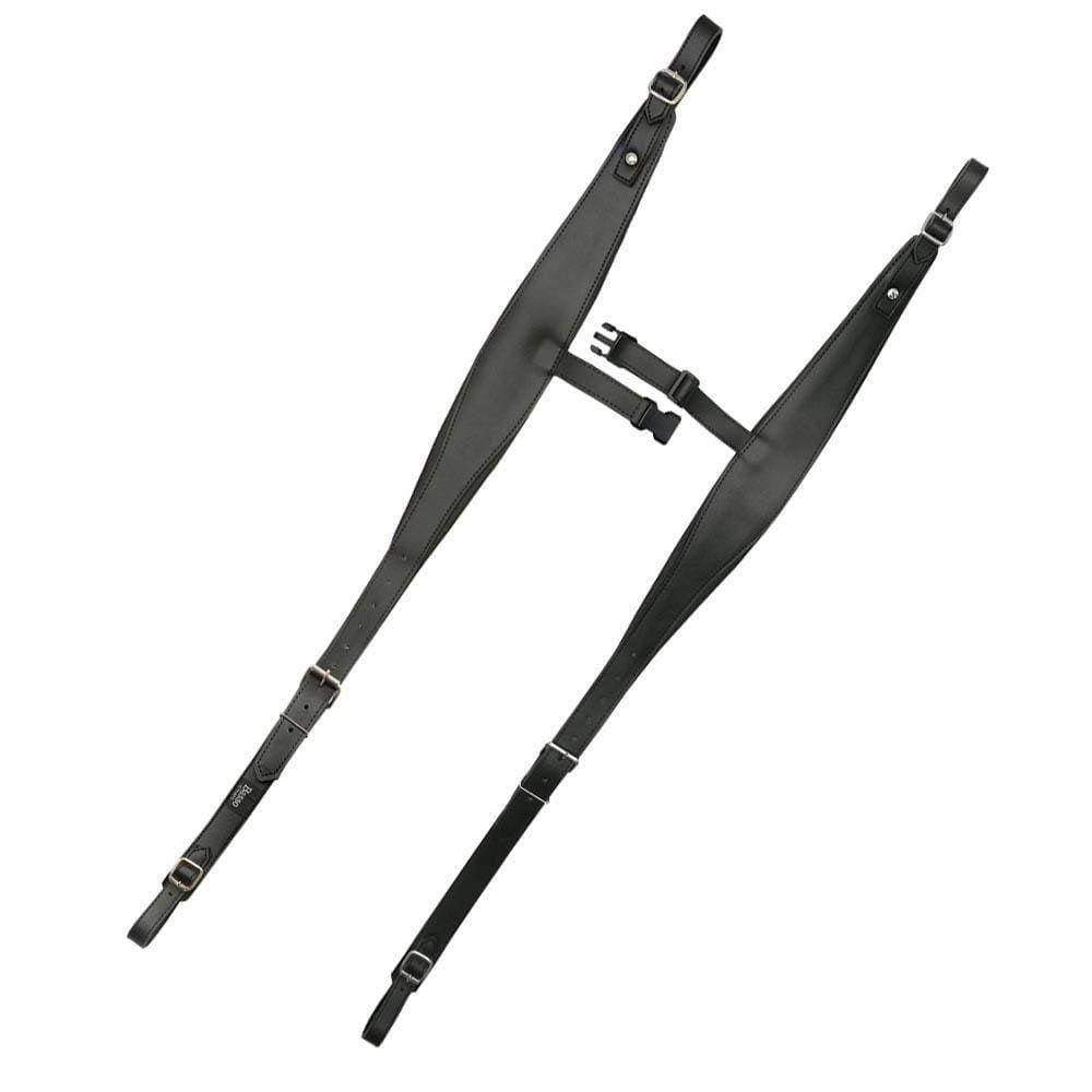 Correia Basso Couro Para Acordeon Aco 01 Preta - Ac1225