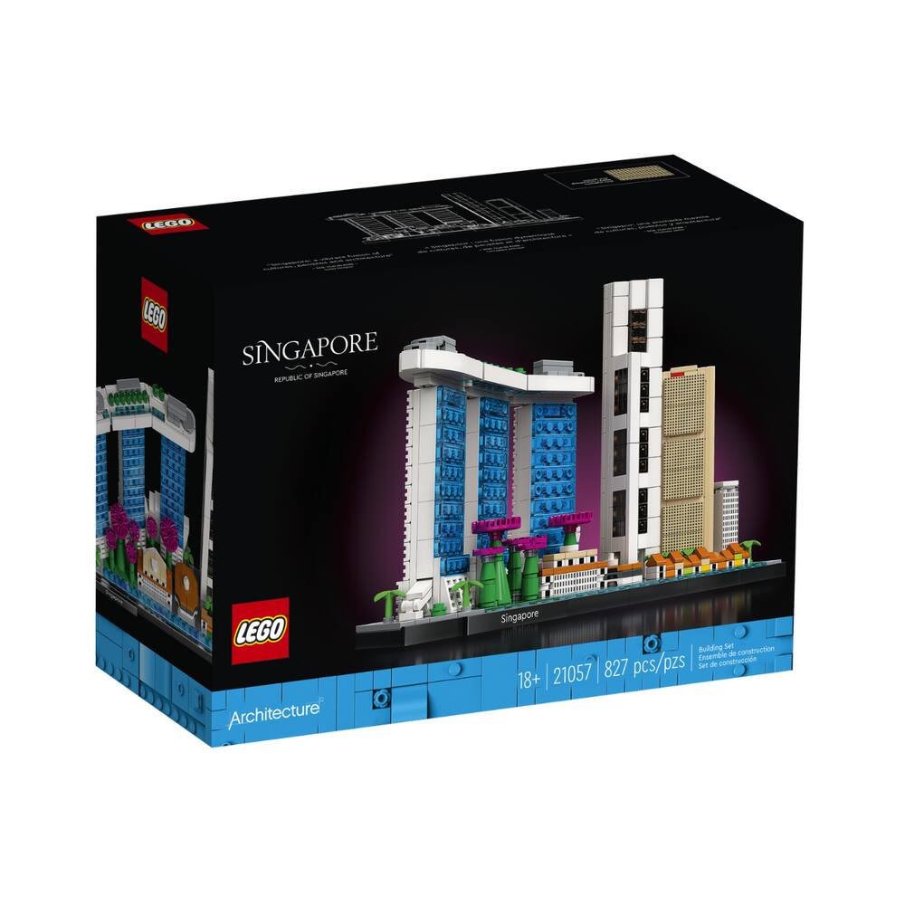 Lego Singapore Architecture Caixa Com 827 Peças 21057