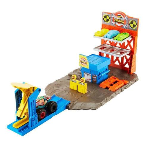 Pista Mattel Hot Wheels Monster Trucks Brilha No Escuro - HBN02