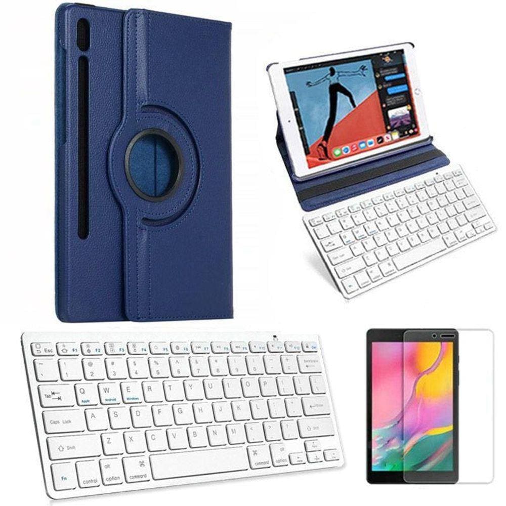 Capa/Teclado/Pel Para Galaxy Tab S6 Sm T860/T865 10,5 Azul