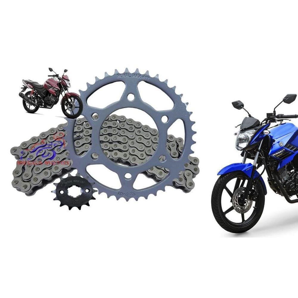 Kit Relação Transmissão Yamaha Factor Fazer 150 2014 A 2020