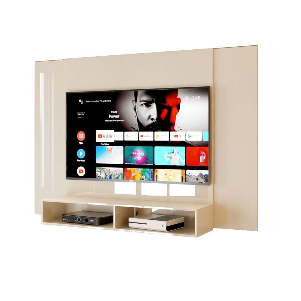 Painel para TV Suspenso Kiev Off White - MoveisAqui
