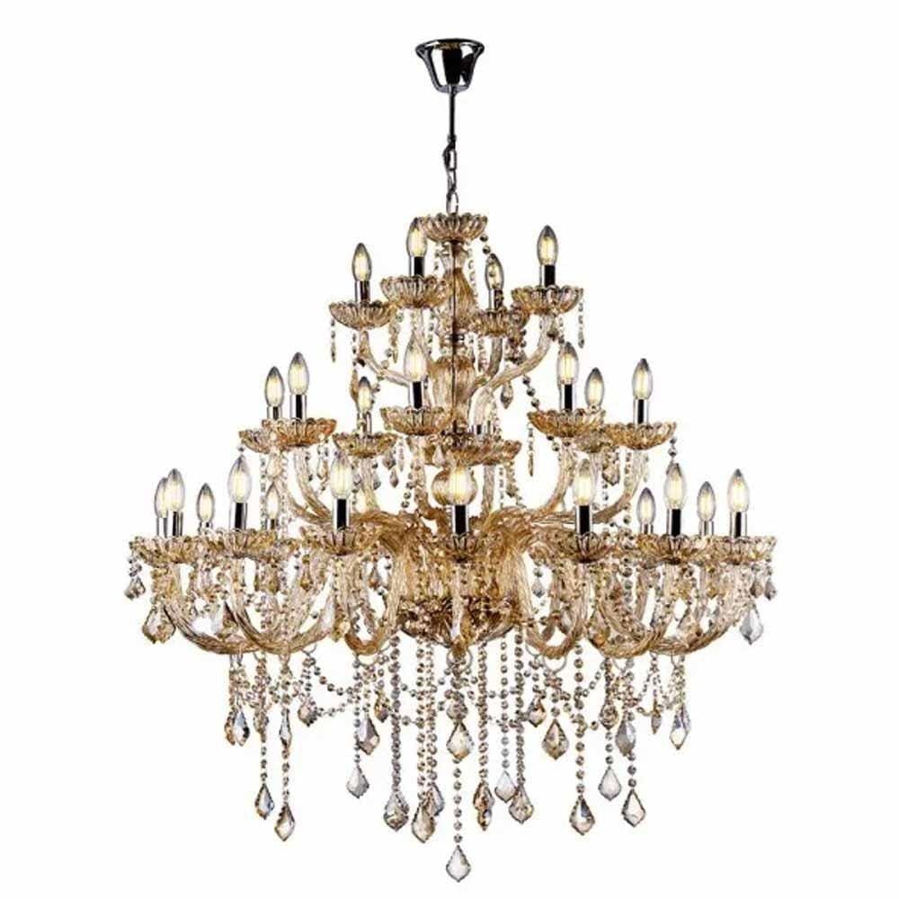 Lustre Candelabro Cristal Legítimo Maria Tereza Nice