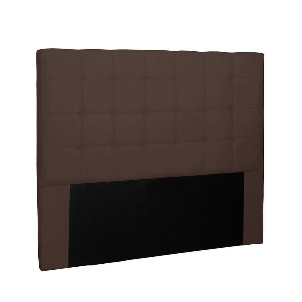 Cabeceira Verona Cama Box Solteiro 90Cm Suede Café