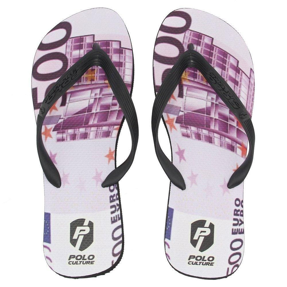 Chinelo de Dedo Masculino Borracha Estampa Praia