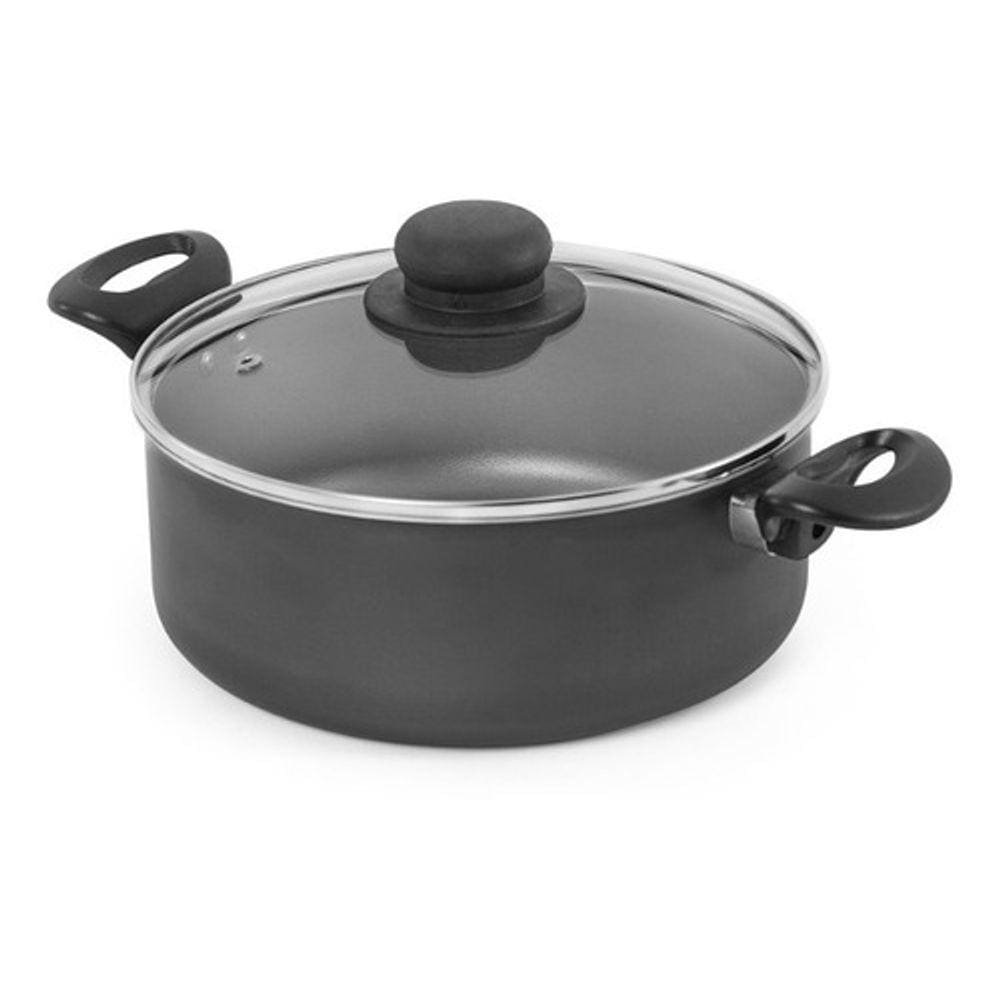 Caçarola Antiaderente Preta 22 cm