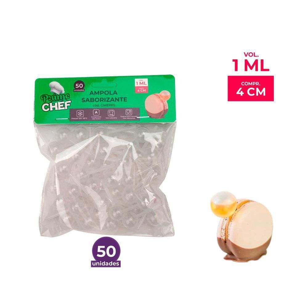 Ampola Saborizante Prime Chef Em Esperas 1Ml - 50 Unidades