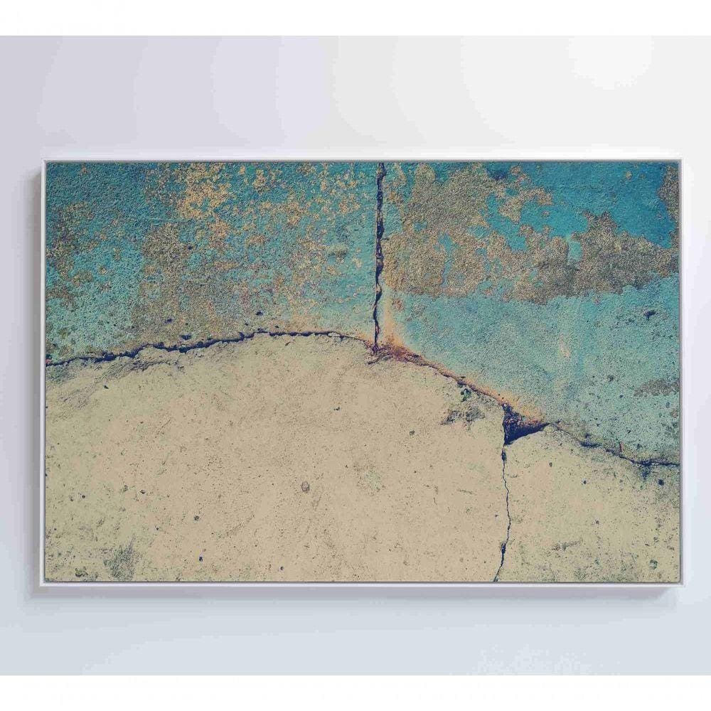 Quadro Abstrato Rachadura 90x60 Cm Adesivo Fotográfico