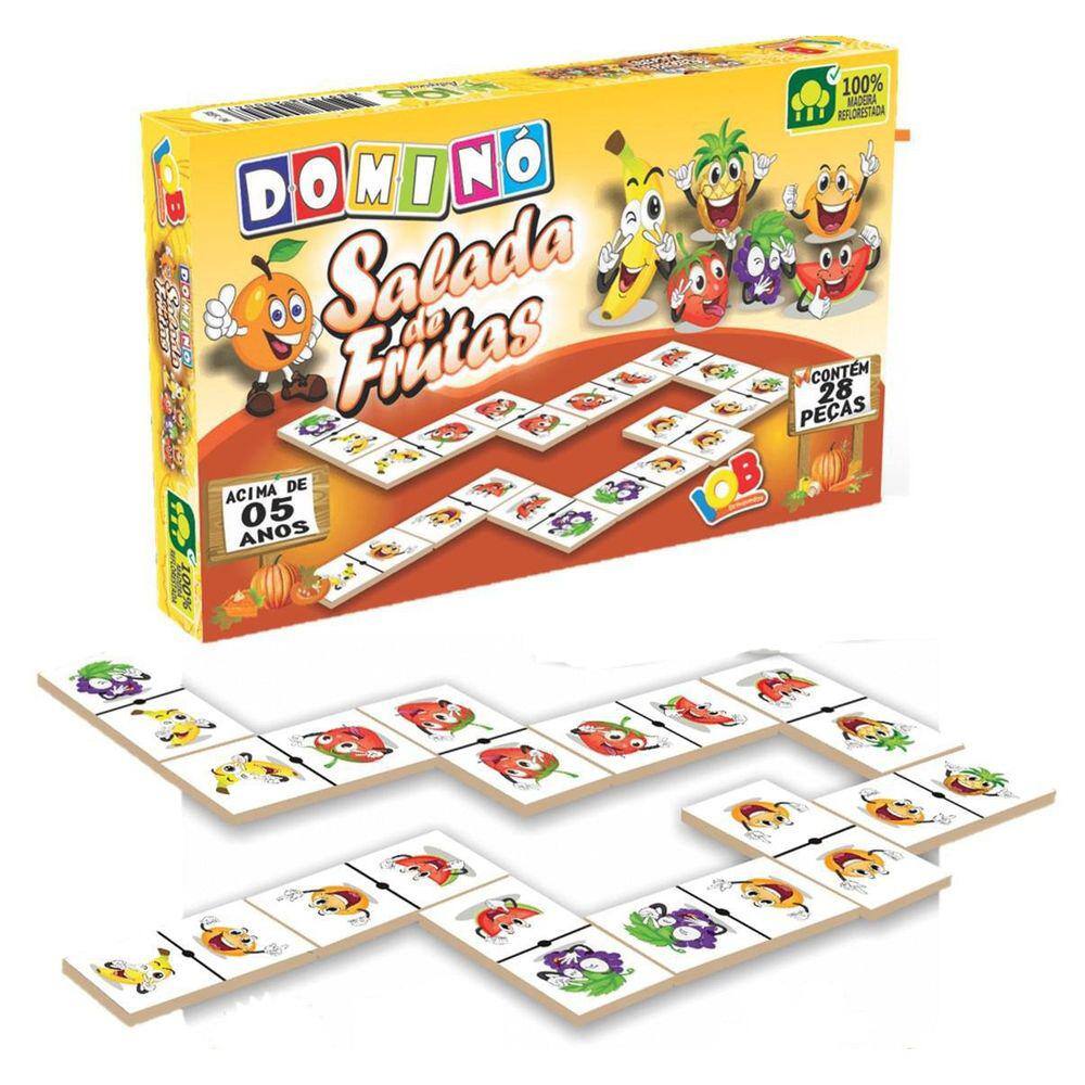 Jogo Domino Madeira Galinha Pintadinha 28 Peças Nig