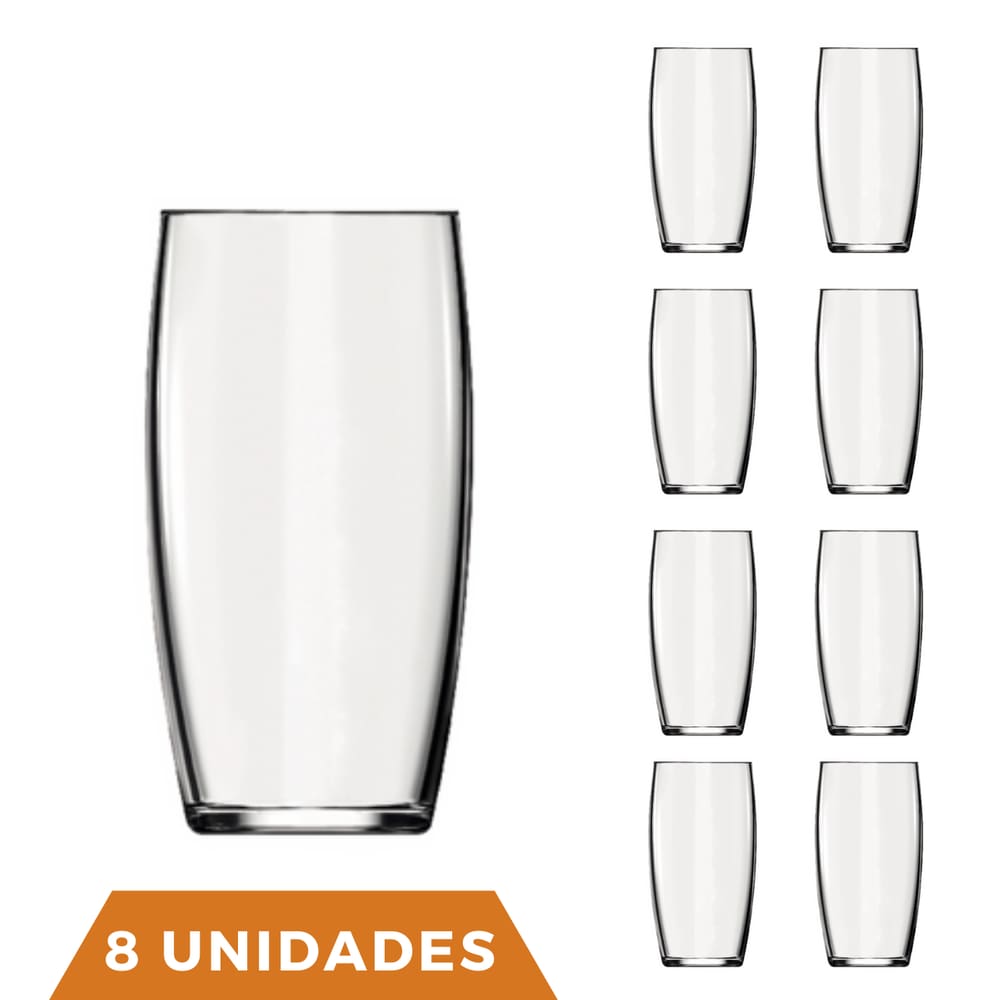 Jogo de Copos Americano de Vidro 190ml Com 24 Unidades Nadir em Promoção na  Americanas