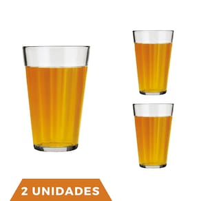 Jogo 12 Copo Americano Vidro Long Drink 345ml Cristal Nadir