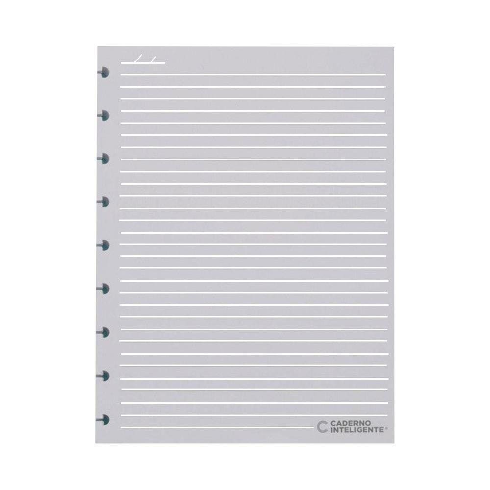 Refil Caderno Inteligente 120G Grande Linhas Brancas Pautado