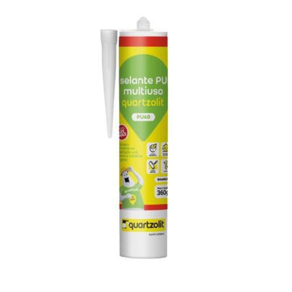 Adesivo Selante Pu40 Multiuso Cinza Quartzolit 360G