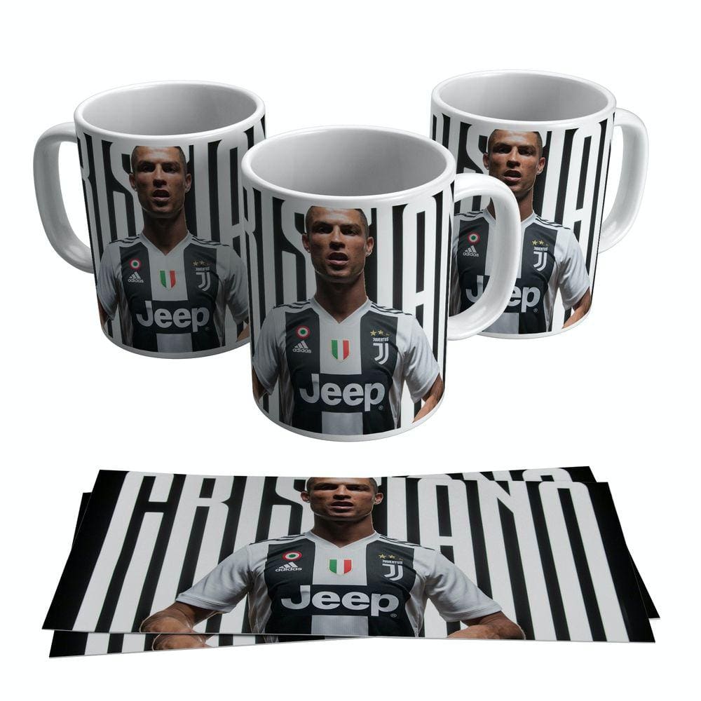 Caneca Cristiano Ronaldo Juventus Uniforme Time 325ml