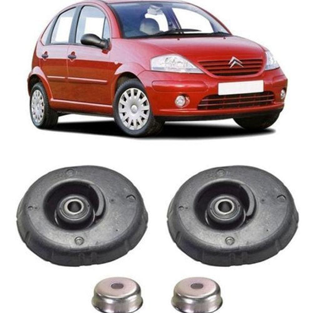 Par Batente Amortecedor Dianteiro Citroen C3 2009 2010 2011