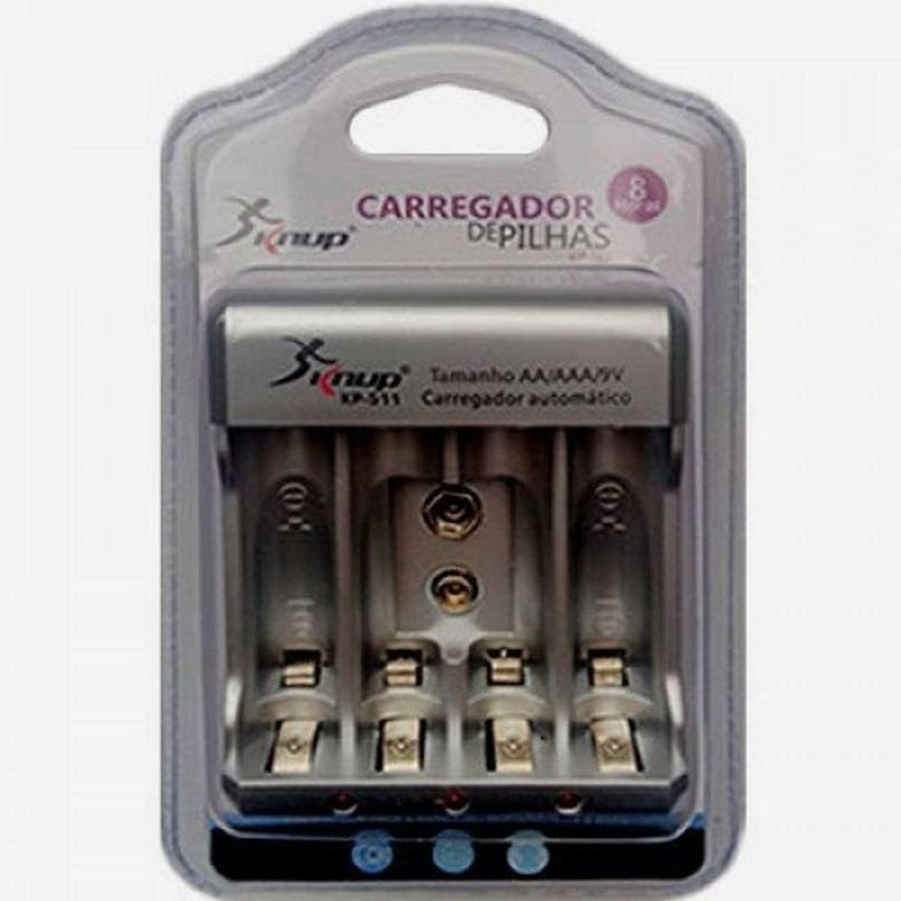 Carregador de Pilhas AA AAA 9V KP-511 KP-511 KNUP