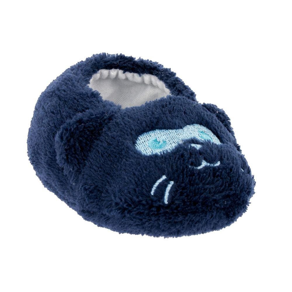 Pantufa Para Bebê Menino 0 a 7 m Gatinho Azul Pimpolho 93114