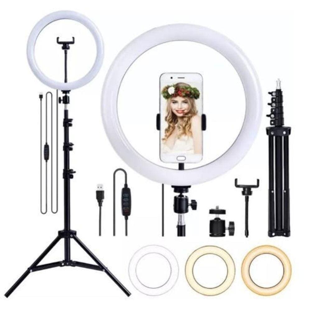 Kit Ring Light Profissional 12 Polegadas - 30Cm