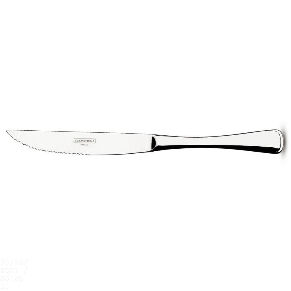 Faca para Churrasco Tramontina Mônaco em Aço Inox Forjado Acabamento Alto Brilho com Detalhes no Cabo Tramontina