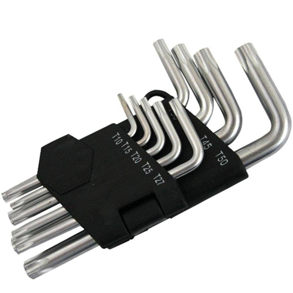 Chave Torx Furo 9 Peças Etilux Western-W2064