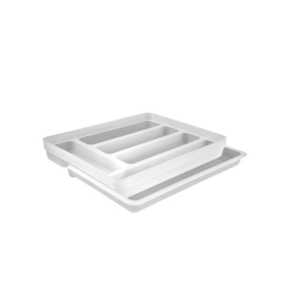 Organizador de Talheres com Extensor Branca Cozinha