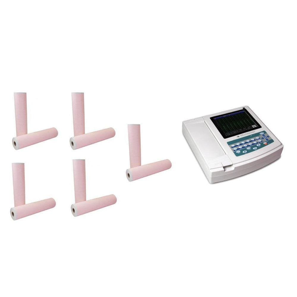 Papel Para Eletrocardiograma Ecg Contec Ecg1200G- 10 Bobinas