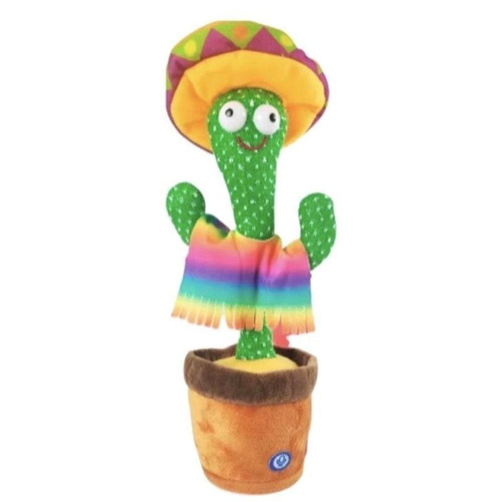 Cacto Dançante/Falante Reproduz Voz E Música Luzes Brinquedo