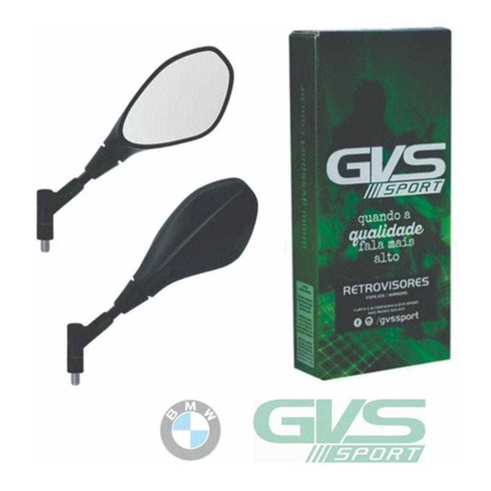 Retrovisor Gvs Bmw F800 C Giro 360° Honda Lente Plana